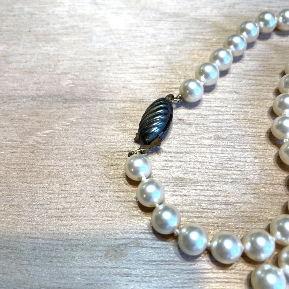 Capricho Mallorca Spain Pearl Necklace 24” 7MM Classic Jewelry - Picture 5 of 9